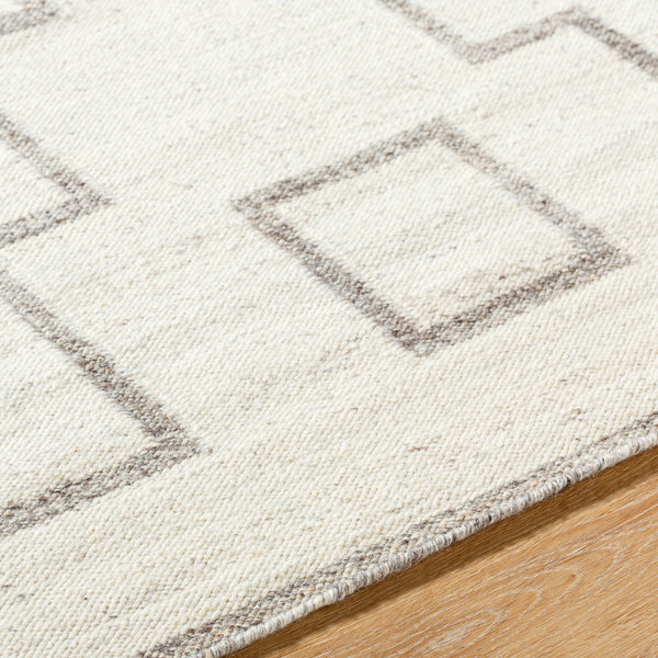 Lanesra LAR-2301 8' x 10' Handmade Rug LAR2301-810  Pearl, Ash, Metallic - Silver, Sage Surya