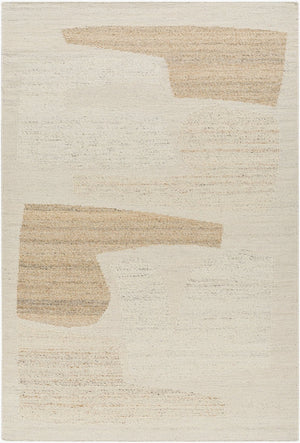 Livabliss Lanesra Hand Woven Wool Accent Rug Indian Artisan Craft Soft Plush Entryway Floor Piece Ivory, Sandston 8' x 10' LAR2303-810