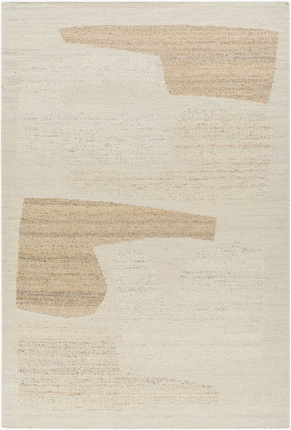 Livabliss Lanesra Hand Woven Wool Accent Rug Indian Artisan Craft Soft Plush Entryway Floor Piece Ivory, Sandston 8' x 10' LAR2303-810
