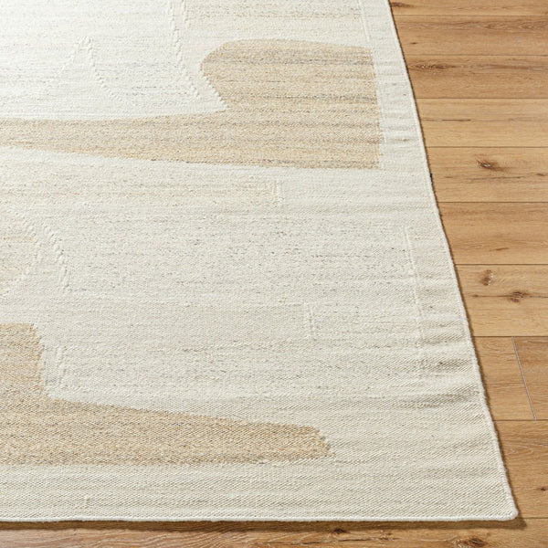 Livabliss Lanesra Hand Woven Wool Accent Rug Indian Artisan Craft Soft Plush Entryway Floor Piece Ivory, Sandston 8' x 10' LAR2303-810
