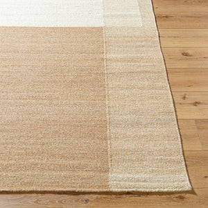 Lanesra LAR-2304 8' x 10' Handmade Rug LAR2304-810  Pearl, Khaki, Tan, Desert Tan, Prairie Dust Surya