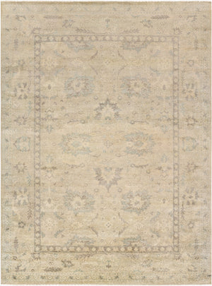Surya Lara 6' X 9' Hand-made Area Rug – Timeless Design, Durable Craftsmanship, Soft Underfoot Comfort Light Gray Wool,Viscose Lar7700-69