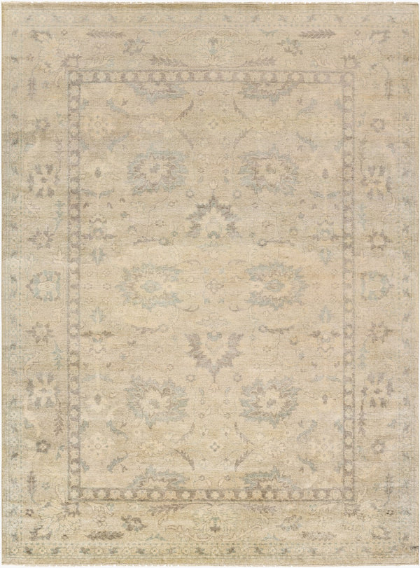 Surya Lara 6' X 9' Hand-made Area Rug – Timeless Design, Durable Craftsmanship, Soft Underfoot Comfort Light Gray Wool,Viscose Lar7700-69