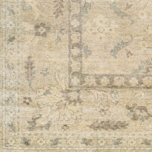 Surya Lara 6' X 9' Hand-made Area Rug – Timeless Design, Durable Craftsmanship, Soft Underfoot Comfort Light Gray Wool,Viscose Lar7700-69