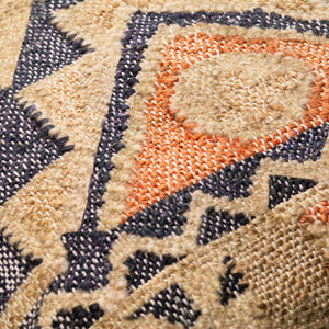 Surya Luanda 20" Square Accent Pillow Kit - Exotic Woven Design In Cotton, Wool & Jute For Stylish Decor Black Jute,Wool,Cotton,Cotton Lau003-2020d