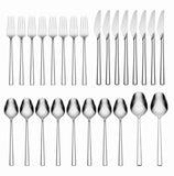 Lenox LX Collective 26-Piece Flatware Set Metallic, STAINLESS METAL 896100