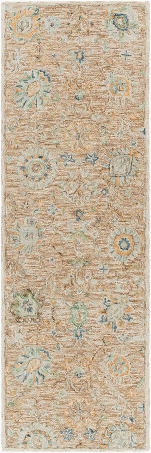 Surya Lazio 2'6" X 8' Handmade Wool Area Rug – Timeless Elegance, High/Low Texture, Perfect For Any Room Dark Blue Wool Laz2300-268