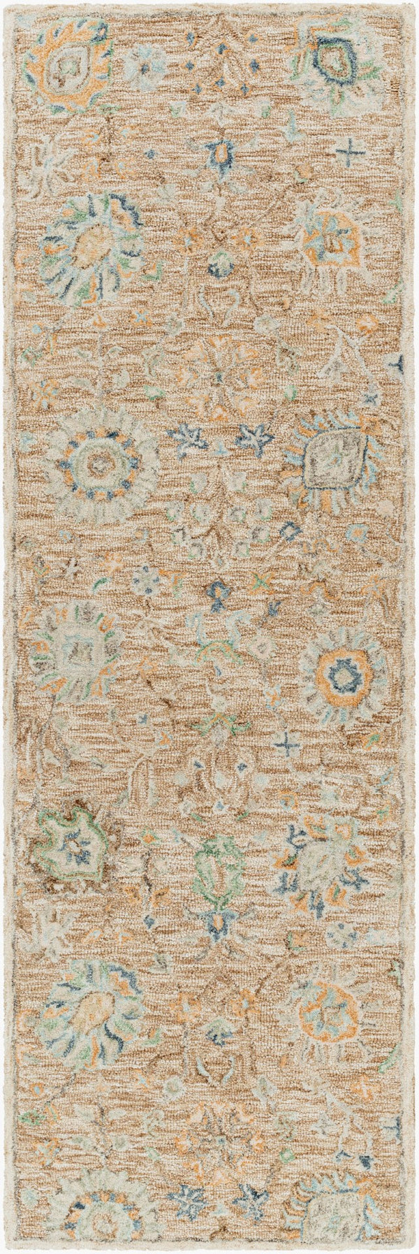 Surya Lazio 2'6" X 8' Handmade Wool Area Rug – Timeless Elegance, High/Low Texture, Perfect For Any Room Dark Blue Wool Laz2300-268