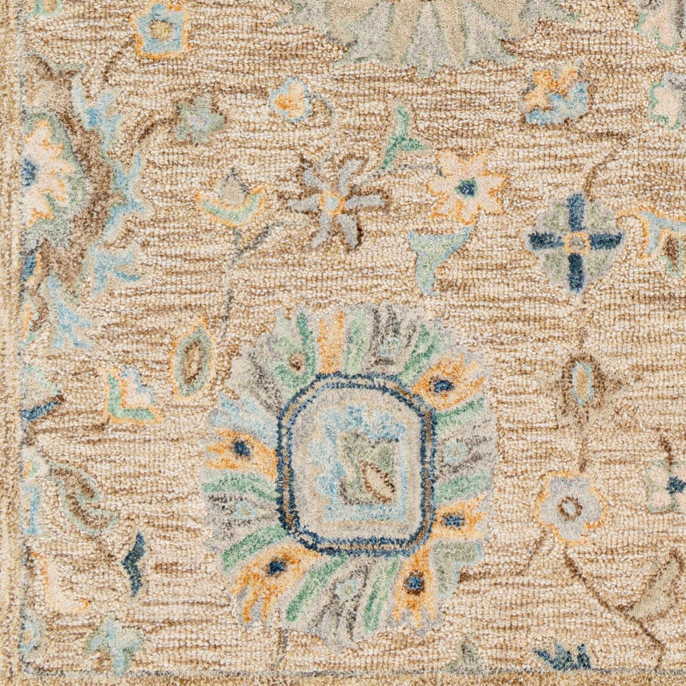 Surya Lazio 2'6" X 8' Handmade Wool Area Rug – Timeless Elegance, High/Low Texture, Perfect For Any Room Dark Blue Wool Laz2300-268