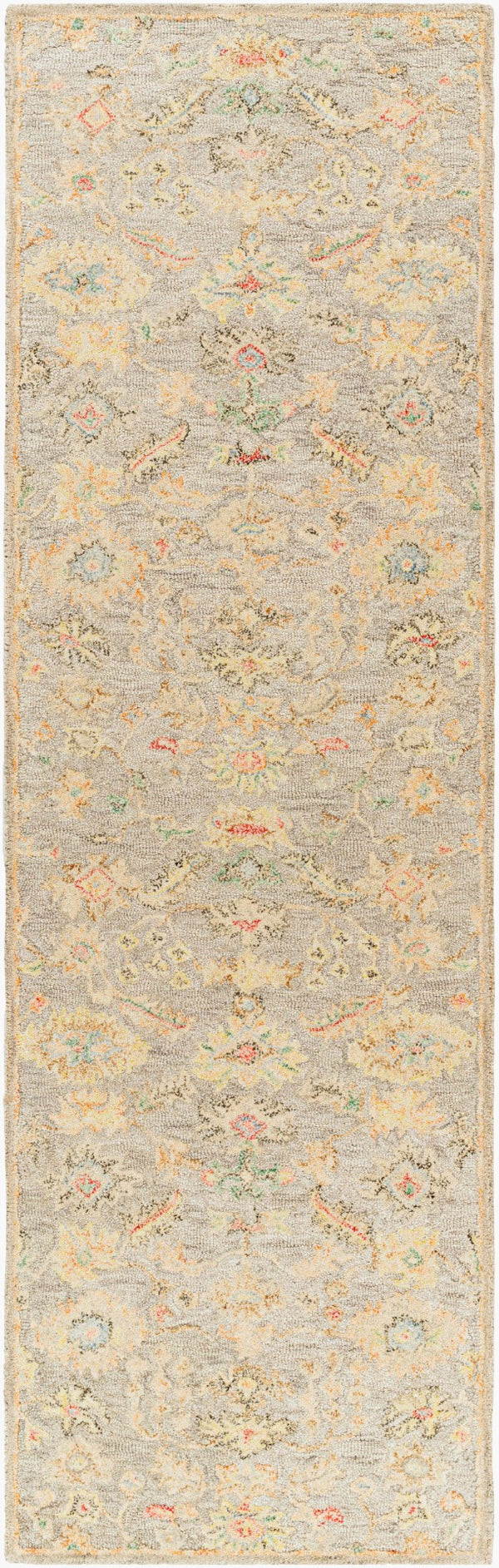 Surya Lazio 2'6" X 8' Handmade Wool Area Rug – Timeless Elegance, High/Low Texture, Perfect For Any Room Rust Wool Laz2301-268