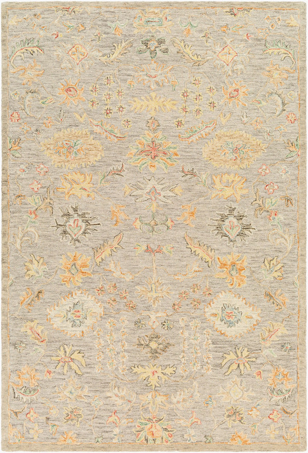 Surya Lazio 2'6" X 8' Handmade Wool Area Rug – Timeless Elegance, High/Low Texture, Perfect For Any Room Rust Wool Laz2301-23