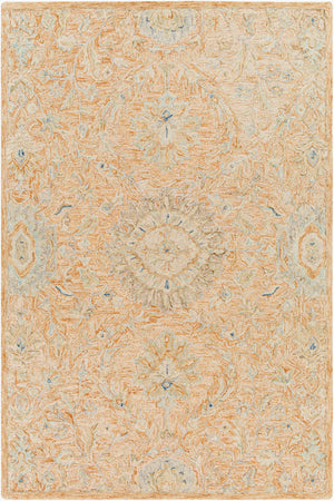 Surya Lazio 2'6" X 8' Handmade Wool Area Rug – Timeless Elegance, High/Low Texture, Perfect For Any Room Rust Wool Laz2303-23