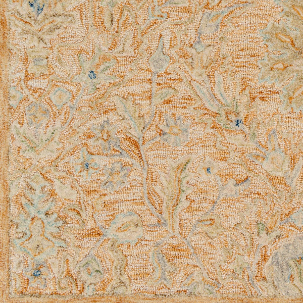 Surya Lazio 2'6" X 8' Handmade Wool Area Rug – Timeless Elegance, High/Low Texture, Perfect For Any Room Rust Wool Laz2303-268