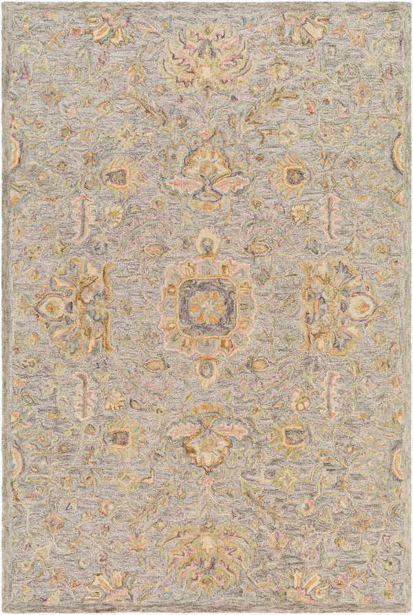 Surya Lazio 2'6" X 8' Handmade Wool Area Rug – Timeless Elegance, High/Low Texture, Perfect For Any Room Rust Wool Laz2306-23
