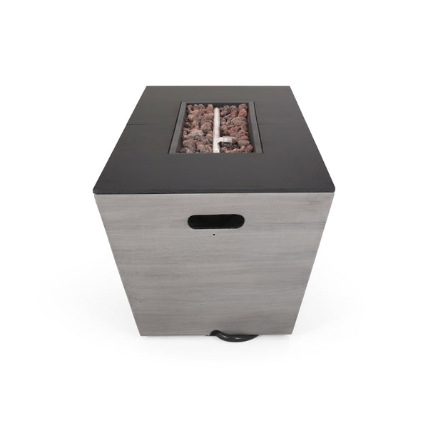 English Elm 56" Outdoor Mgo Fire Pit Table with Ceramic Top and 50000 Btu Propane Burner 67013.00-50K