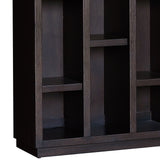 Eleven Shelf Open Storage Bookcase Curio Brown P021739 Pulaski Furniture