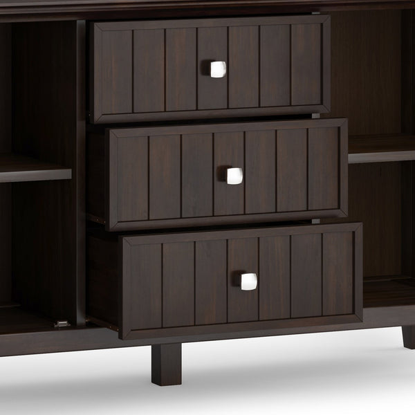 English Elm Bedford Sideboard Buffet - Handcrafted Dark Tobacco Brown Storage With Timeless Transitional Style B136P158488