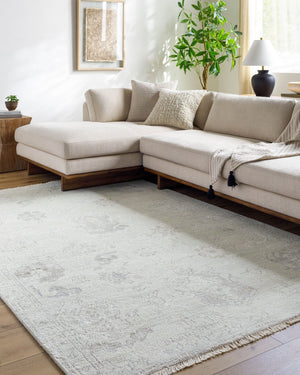 Surya Le Blanc Handcrafted 2' X 3' Elegant Wool & Viscose Rug - Luxurious Touch For Any Room Decor Ivory Viscose,Wool Lbc2300-23