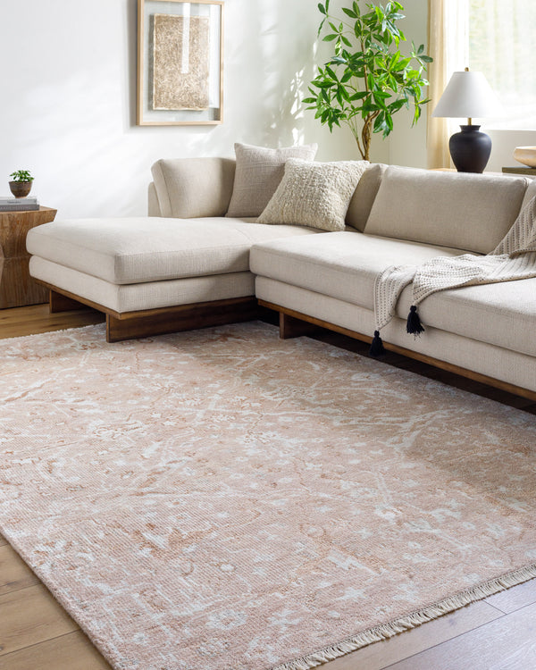 Le Blanc LBC-2301 9' x 12' Handmade Rug LBC2301-912  Ash, Khaki, Light Silver Surya