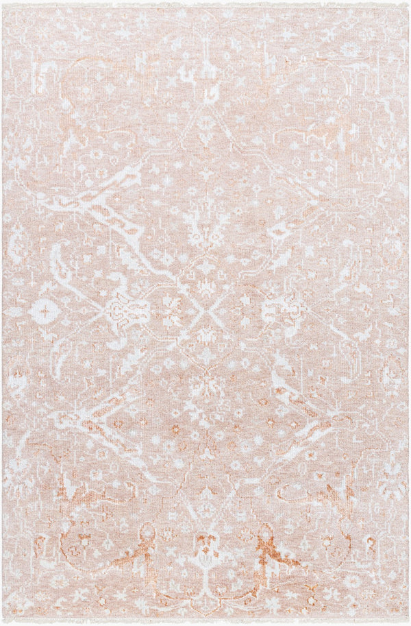 Surya Le Blanc Handcrafted 2' X 3' Elegant Wool & Viscose Rug - Luxurious Touch For Any Room Decor Blush Viscose,Wool Lbc2301-23