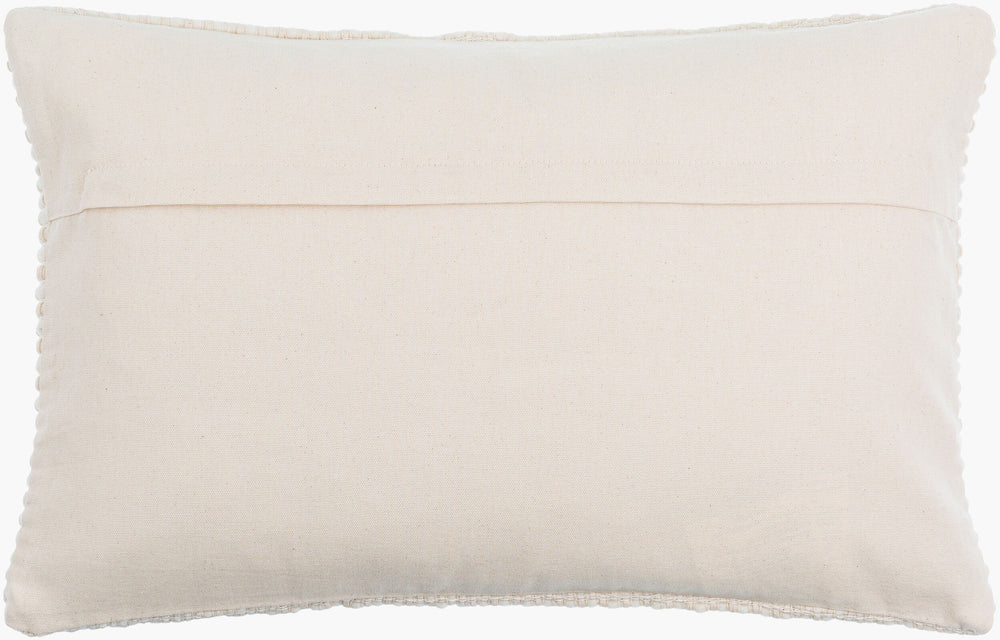 Surya Lynchburg 14"L X 22"W Lumbar Pillow - Luxurious Linen Blend For Stylish Comfort In Any Room Ivory Wool,Cotton,Linen,Cotton Lbg001-1422
