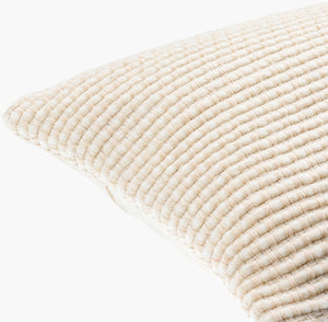 Surya Lynchburg Accent Pillow - Luxurious 18"X18" Linen, Cotton & Wool Blend For Stylish Comfort In Any Room Ivory Wool,Cotton,Linen,Cotton Lbg001-1818d