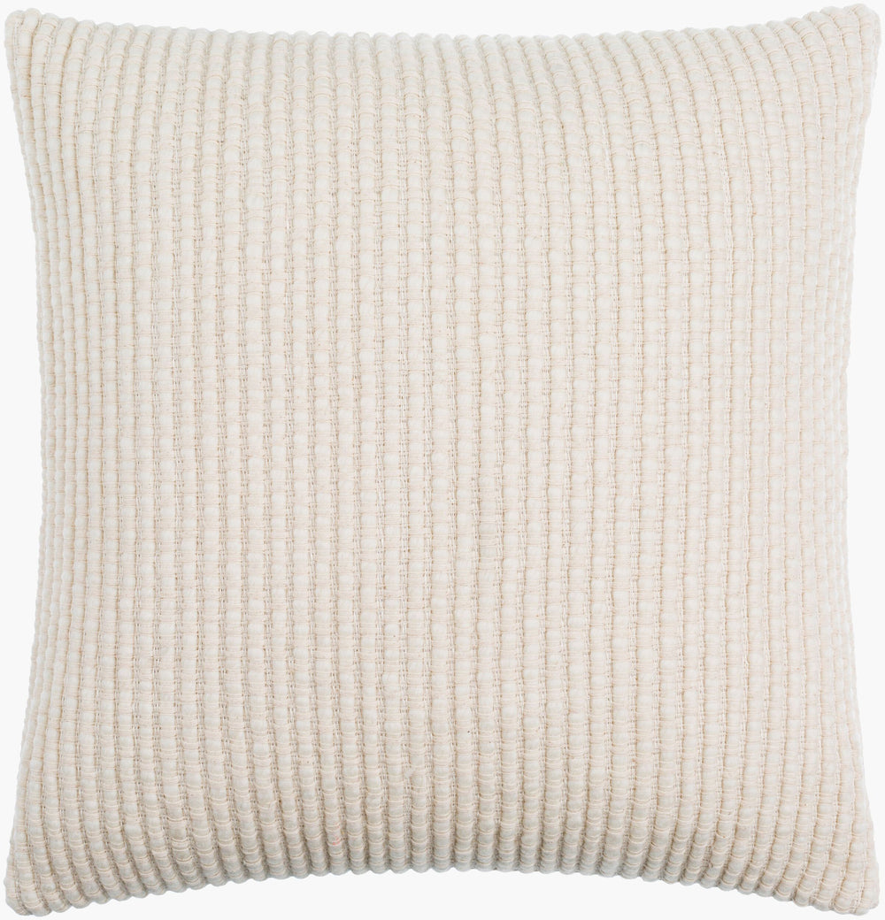 Surya Lynchburg Accent Pillow - Luxurious 18"X18" Linen, Cotton & Wool Blend For Stylish Comfort In Any Room Ivory Wool,Cotton,Linen,Cotton Lbg001-1818d