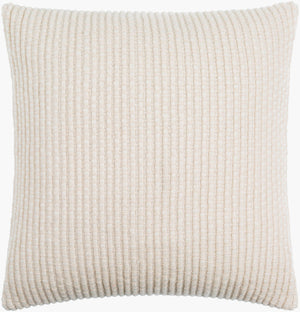 Surya Lynchburg Accent Pillow - Luxurious 18"X18" Linen, Cotton & Wool Blend For Stylish Comfort In Any Room Ivory Wool,Cotton,Linen,Cotton Lbg001-1818d
