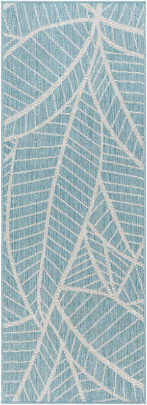 Livabliss Long Beach Tropical Flatweave Runner Polypropylene Indoor Outdoor Coastal Hallway Rug LBH2303-2773