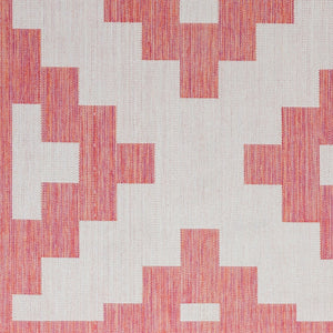 Livabliss Long Beach Moroccan Flatweave Runner Polypropylene Rug for Hallways and Entryways Rust, Ivory 5'3" x 7' LBH2309-537