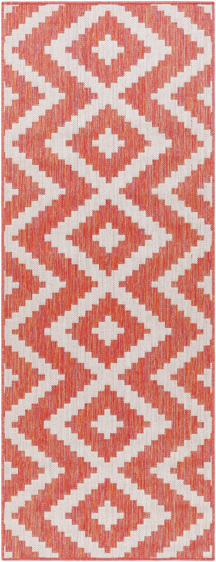 Livabliss Long Beach Moroccan Lattice Flatweave Runner Rug Polypropylene Hallway Entryway LBH2313-2773
