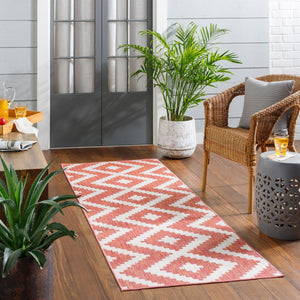 Livabliss Long Beach Moroccan Lattice Flatweave Runner Rug Polypropylene Hallway Entryway LBH2313-2773
