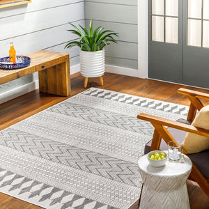 Livabliss Long Beach Global Flatweave Polypropylene Area Rug for Patios Entryways Living Rooms LBH2321-537