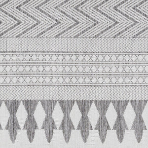 Livabliss Long Beach Global Flatweave Polypropylene Area Rug for Patios Entryways Living Rooms LBH2321-537