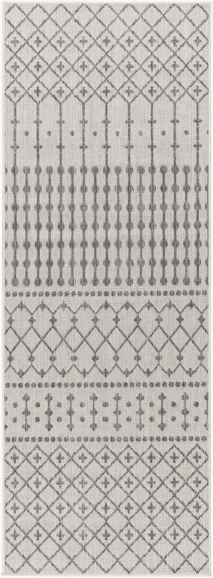 Livabliss Long Beach Flatweave Runner Moroccan Geometric Polypropylene Indoor Outdoor Rug LBH2329-2773