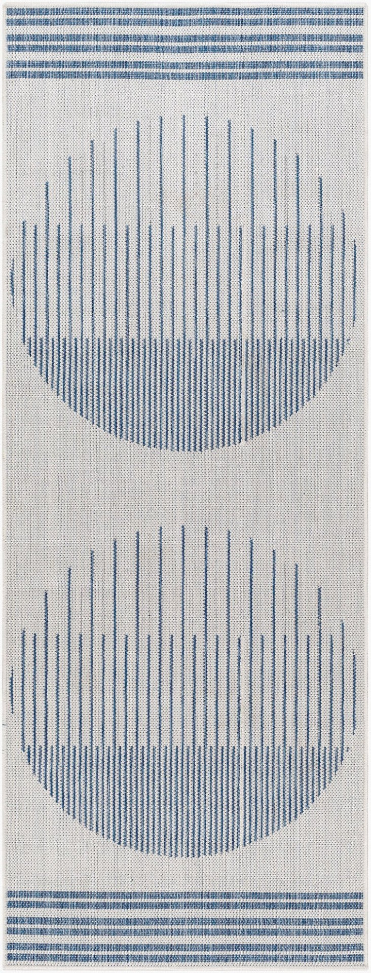 Livabliss Long Beach Moroccan Geometric Runner Rug Polypropylene Flatweave for Hallway or Patio LBH2335-2773