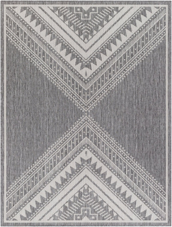 Livabliss Long Beach Moroccan Geometric Flatweave Polypropylene Rug for Indoor Outdoor Living LBH2337-537