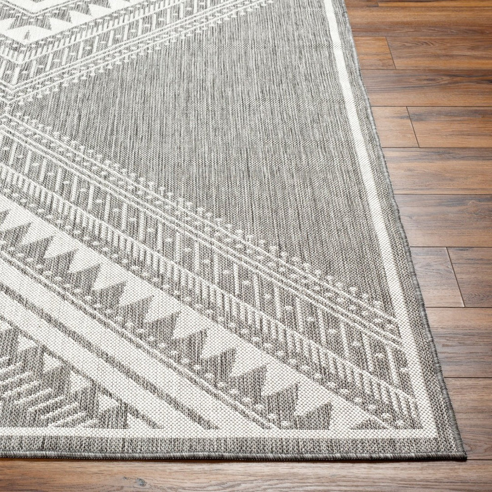 Livabliss Long Beach Moroccan Geometric Flatweave Polypropylene Rug for Indoor Outdoor Living LBH2337-537