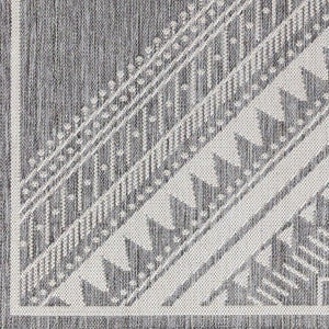 Livabliss Long Beach Moroccan Geometric Flatweave Polypropylene Rug for Indoor Outdoor Living LBH2337-537