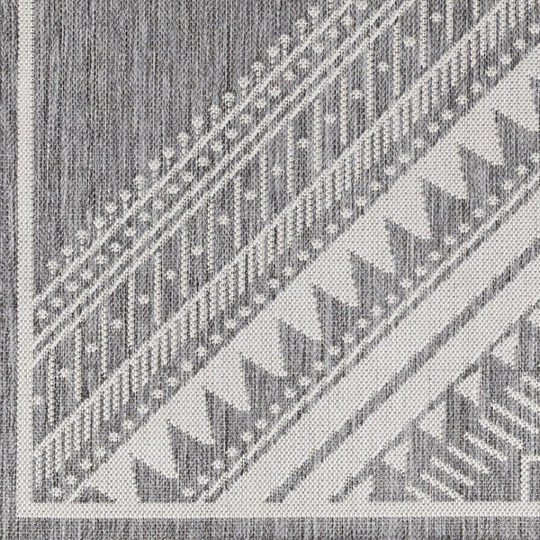 Livabliss Long Beach Moroccan Geometric Flatweave Polypropylene Rug for Indoor Outdoor Living LBH2337-537