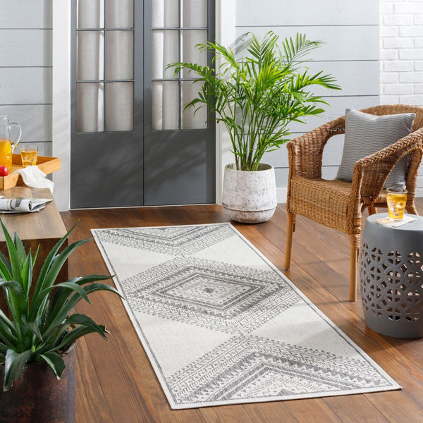 Livabliss Long Beach Global Pattern Polypropylene Area Rug for Living Room or Entryway LBH2338-537