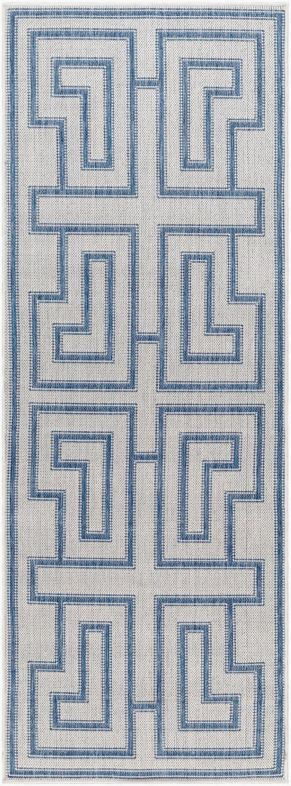Livabliss Long Beach Moroccan Geometric Runner Rug Polypropylene Hallway Entryway Indoor Outdoor LBH2344-2773