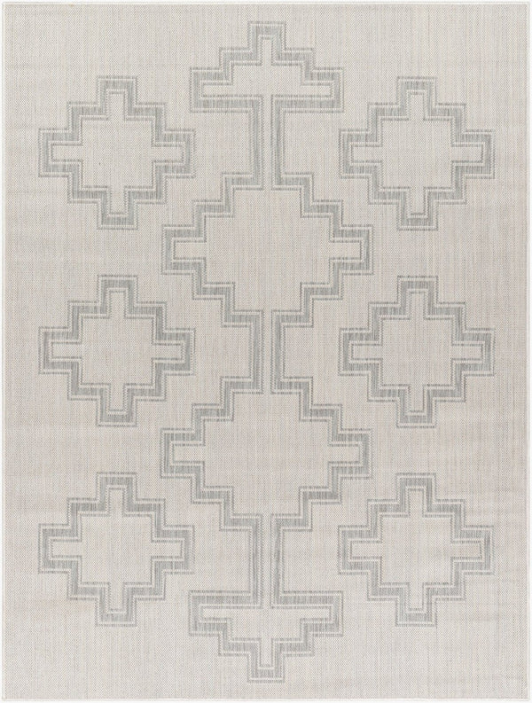 Livabliss Long Beach Moroccan Geometric Flatweave Polypropylene Rug for Indoor Outdoor Use LBH2346-537