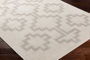 Livabliss Long Beach Moroccan Geometric Flatweave Polypropylene Rug for Indoor Outdoor Use LBH2346-537
