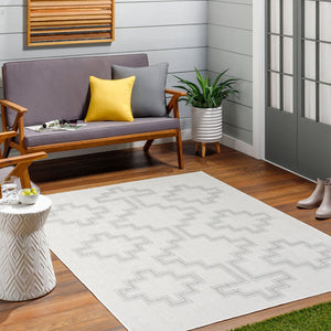 Livabliss Long Beach Moroccan Geometric Flatweave Polypropylene Rug for Indoor Outdoor Use LBH2346-537