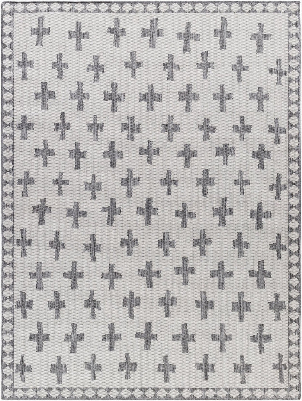 Livabliss Long Beach Moroccan Flatweave Polypropylene Indoor Outdoor Rug for Patio Living Room LBH2361-537