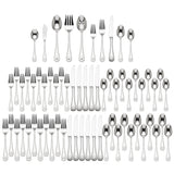 Lenox French Perle 65-Piece Flatware Set Metallic, STAINLESS METAL 829739