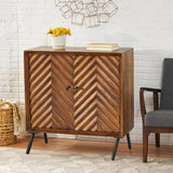 Christopher Knight Home® - Noble House - Harrington Mid-Century Modern Handcrafted Mango Wood Sideboard, Dark Brown