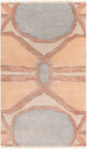 Surya Libra One Lbo-1001 Handmade 2' X 3' Wool Rug - Unique Fringe Design, Crafted In India, Timeless Style Beige Wool Lbo1001-23