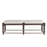 Revival Row Bed Bench Multi with Chimney Smoke Finish P348132 Pulaski Furniture